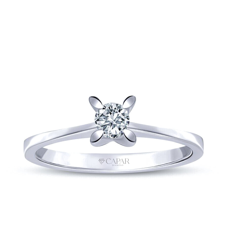 0.10 Karat Pırlanta Tektaş Yüzük Capar Diamond