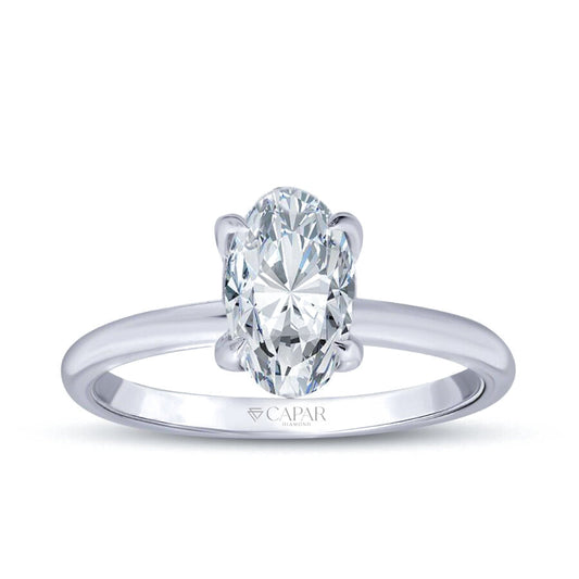 1.17 Karat Pırlanta Oval Tektaş Yüzük Capar Diamond