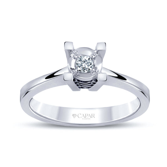 0.09 Karat Pırlanta Tektaş Yüzük Capar Diamond