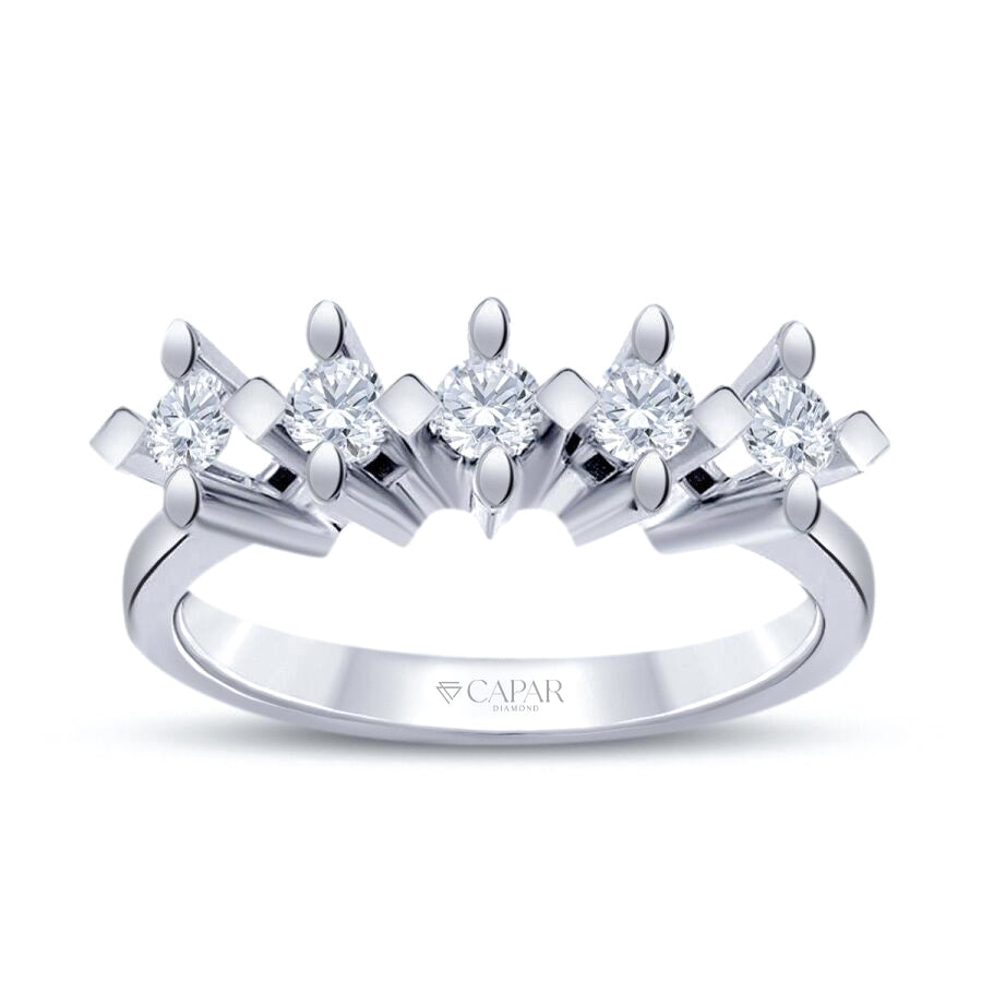 0.45 Karat Pırlanta Beştaş Yüzük Capar Diamond