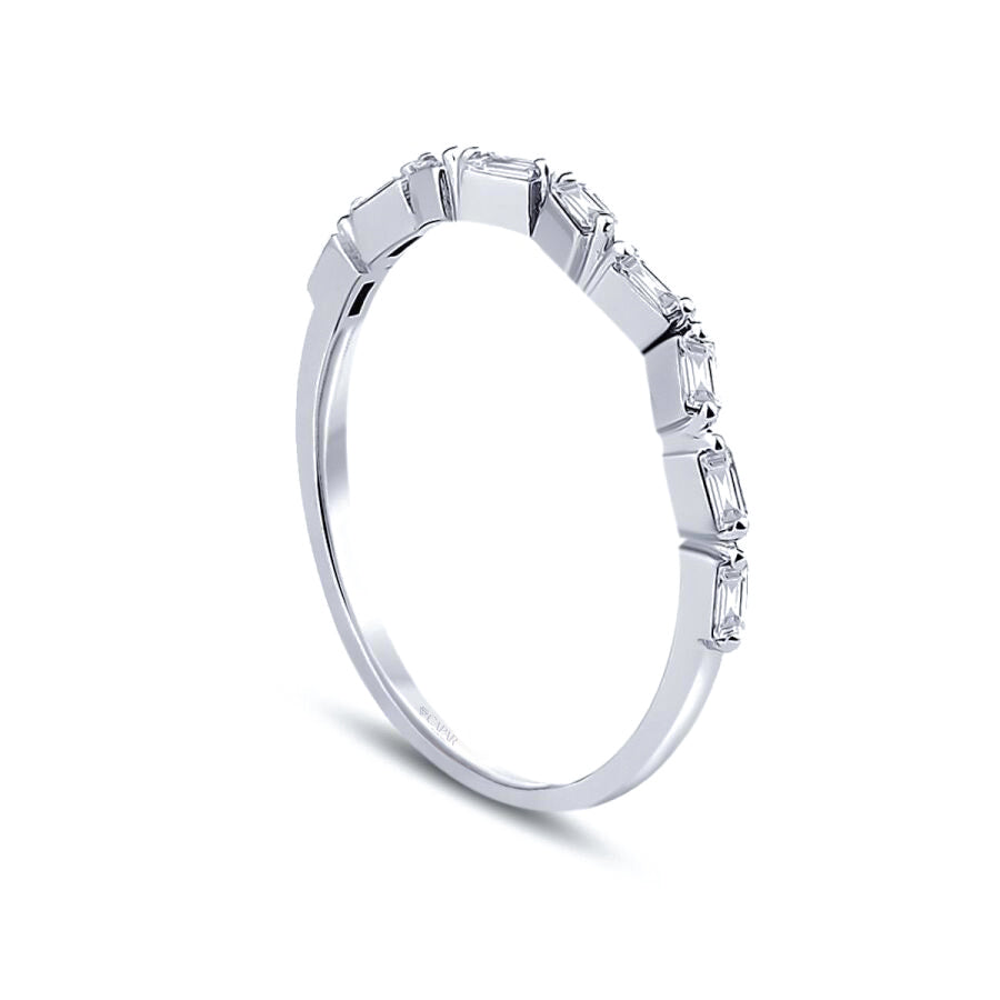 0.20 Karat Pırlanta Baget Yüzük Capar Diamond