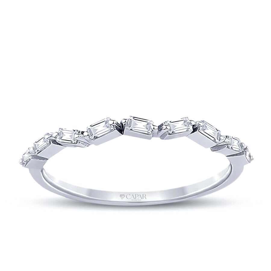 0.20 Karat Pırlanta Baget Yüzük Capar Diamond
