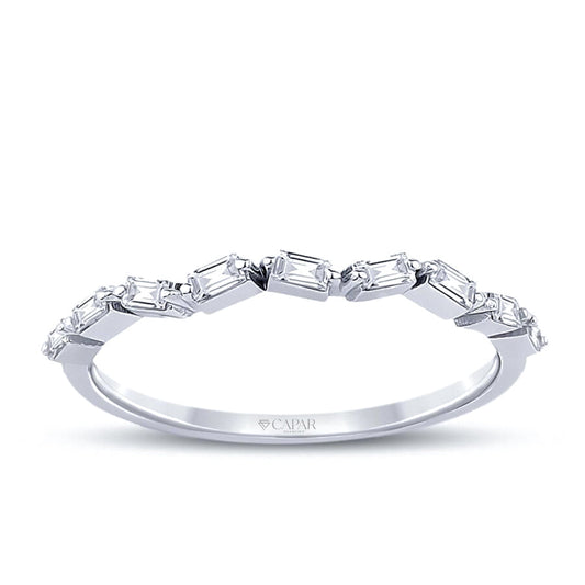 0.20 Karat Pırlanta Baget Yüzük Capar Diamond