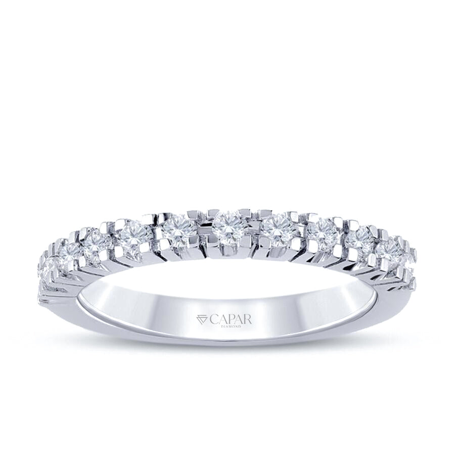 0.35 Karat Pırlanta Yarımtur Yüzük Capar Diamond