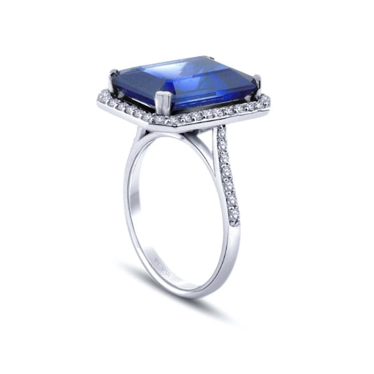 9.52 Karat Pırlanta Safir Yüzük Capar Diamond