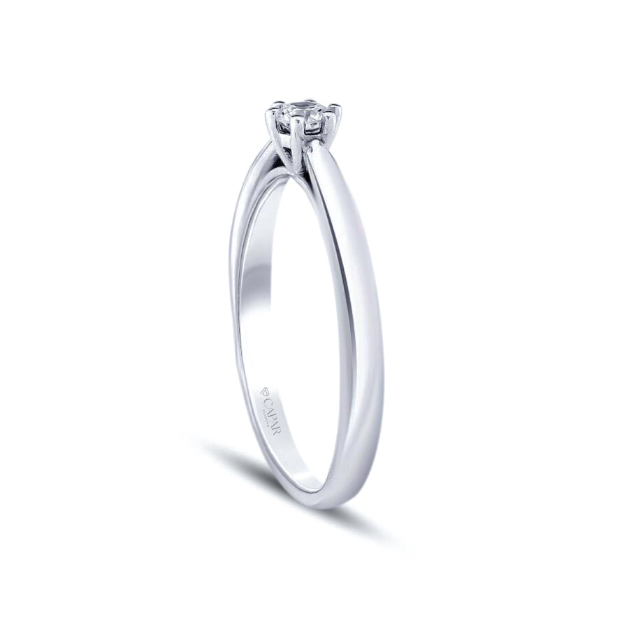 0.15 Karat Pırlanta Tektaş Yüzük Capar Diamond