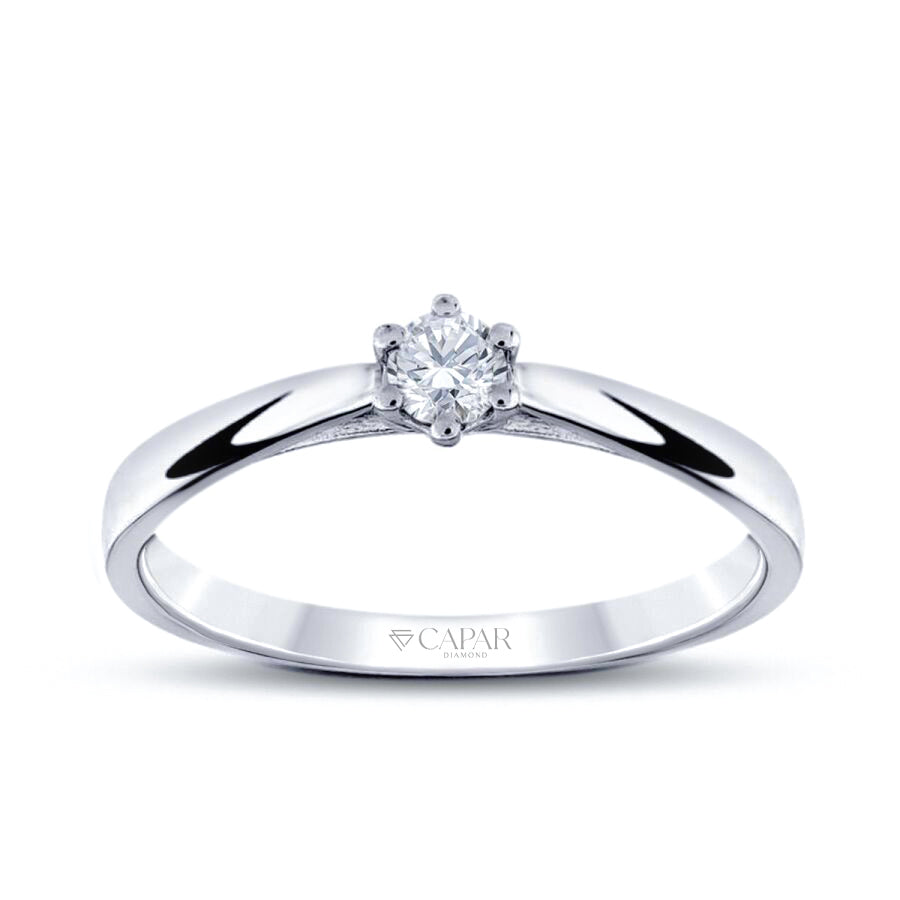 0.15 Karat Pırlanta Tektaş Yüzük Capar Diamond