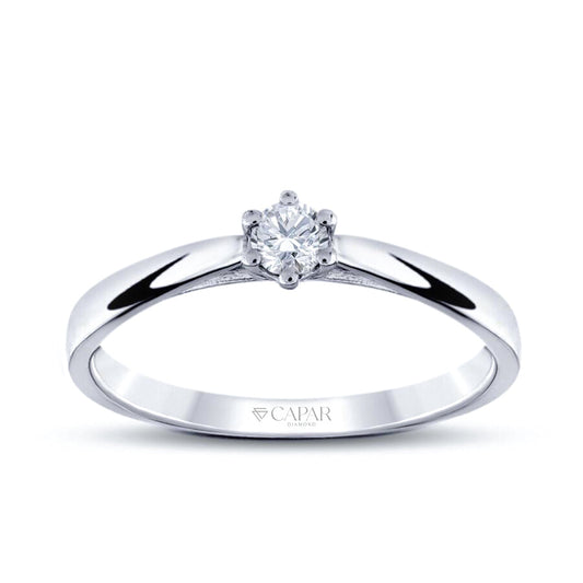 0.15 Karat Pırlanta Tektaş Yüzük Capar Diamond