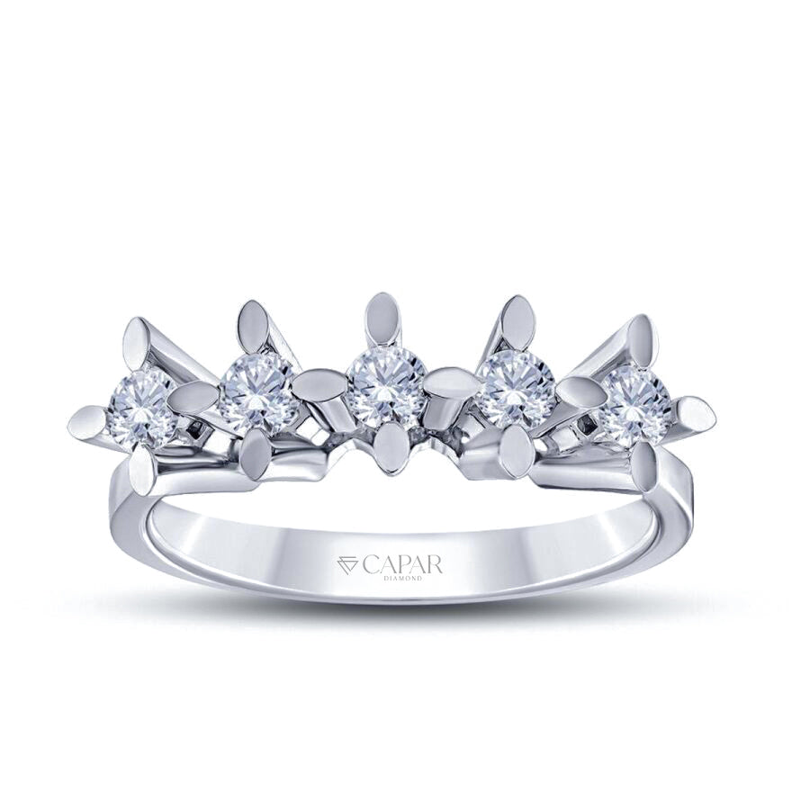 0.20 Karat Pırlanta Beştaş Yüzük Capar Diamond