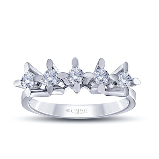 0.20 Karat Pırlanta Beştaş Yüzük Capar Diamond