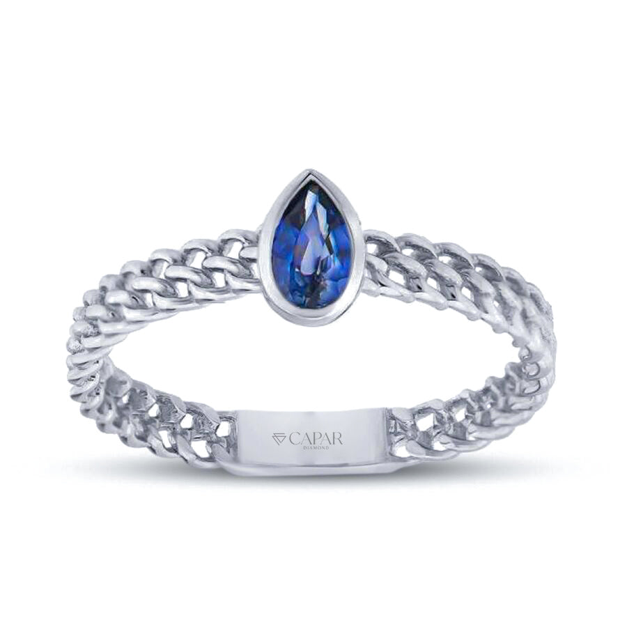 0.25 Karat Safir Yüzük Capar Diamond