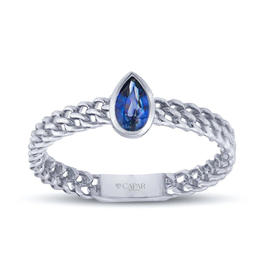 0.25 Karat Safir Yüzük Capar Diamond
