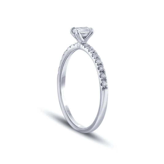 0.31 Karat Pırlanta Oval Tektaş Yüzük Capar Diamond