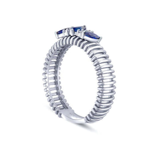0.33 Karat Pırlanta Safir Yüzük Capar Diamond