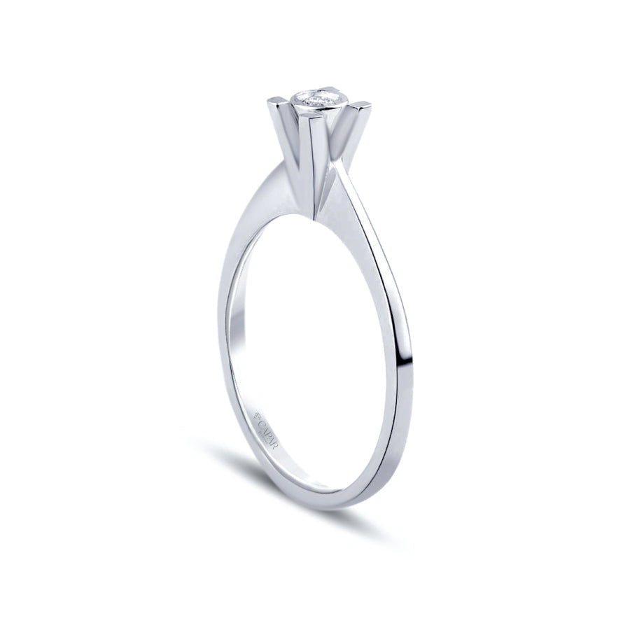 0.04 Karat Pırlanta Tektaş Yüzük Capar Diamond