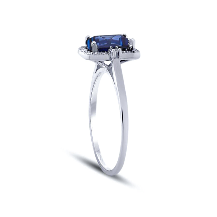 1.29 Karat Pırlanta Safir Yüzük Capar Diamond