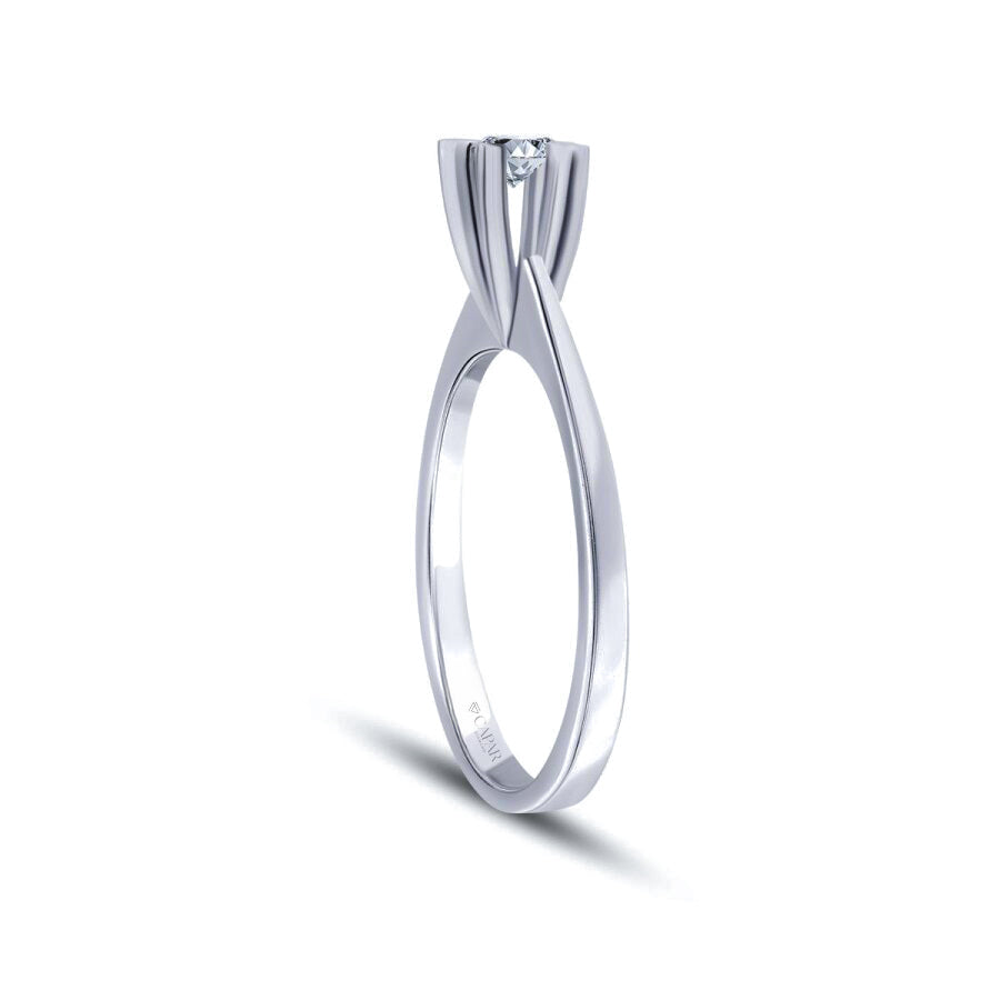 0.10 Karat Pırlanta Tektaş Yüzük Capar Diamond