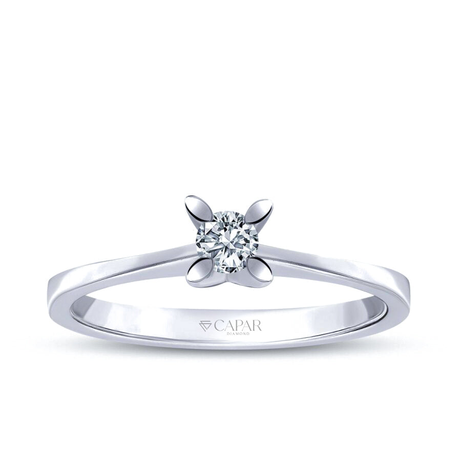 0.10 Karat Pırlanta Tektaş Yüzük Capar Diamond