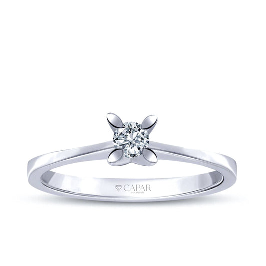 0.10 Karat Pırlanta Tektaş Yüzük Capar Diamond