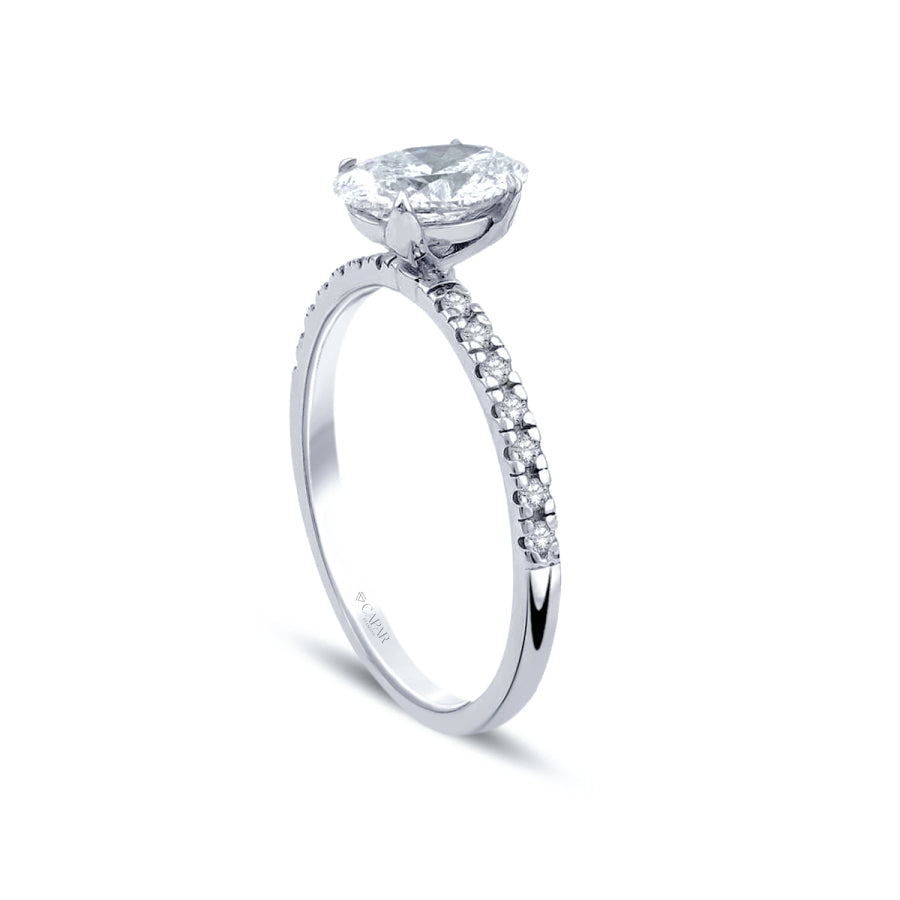 1.15 Karat Pırlanta Oval Tektaş Yüzük Capar Diamond