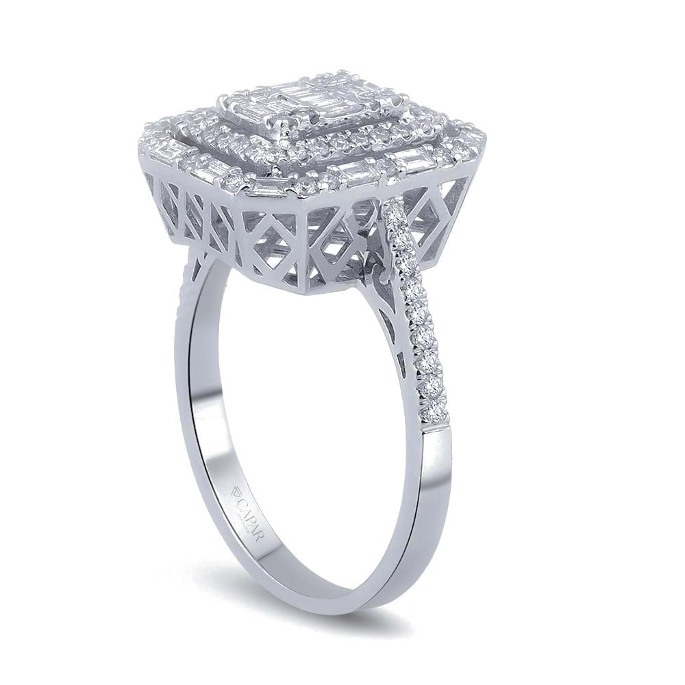 0.80 Karat Baget Pırlanta Yüzük Capar Diamond