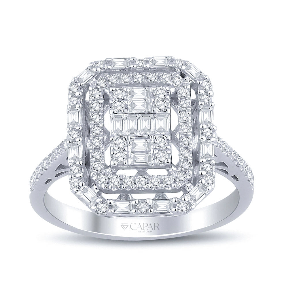 0.80 Karat Baget Pırlanta Yüzük Capar Diamond