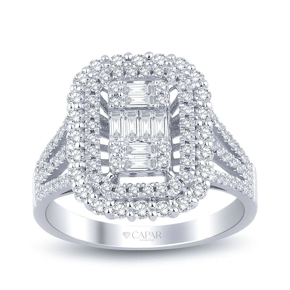 1.00 Karat Baget Pırlanta Yüzük Capar Diamond