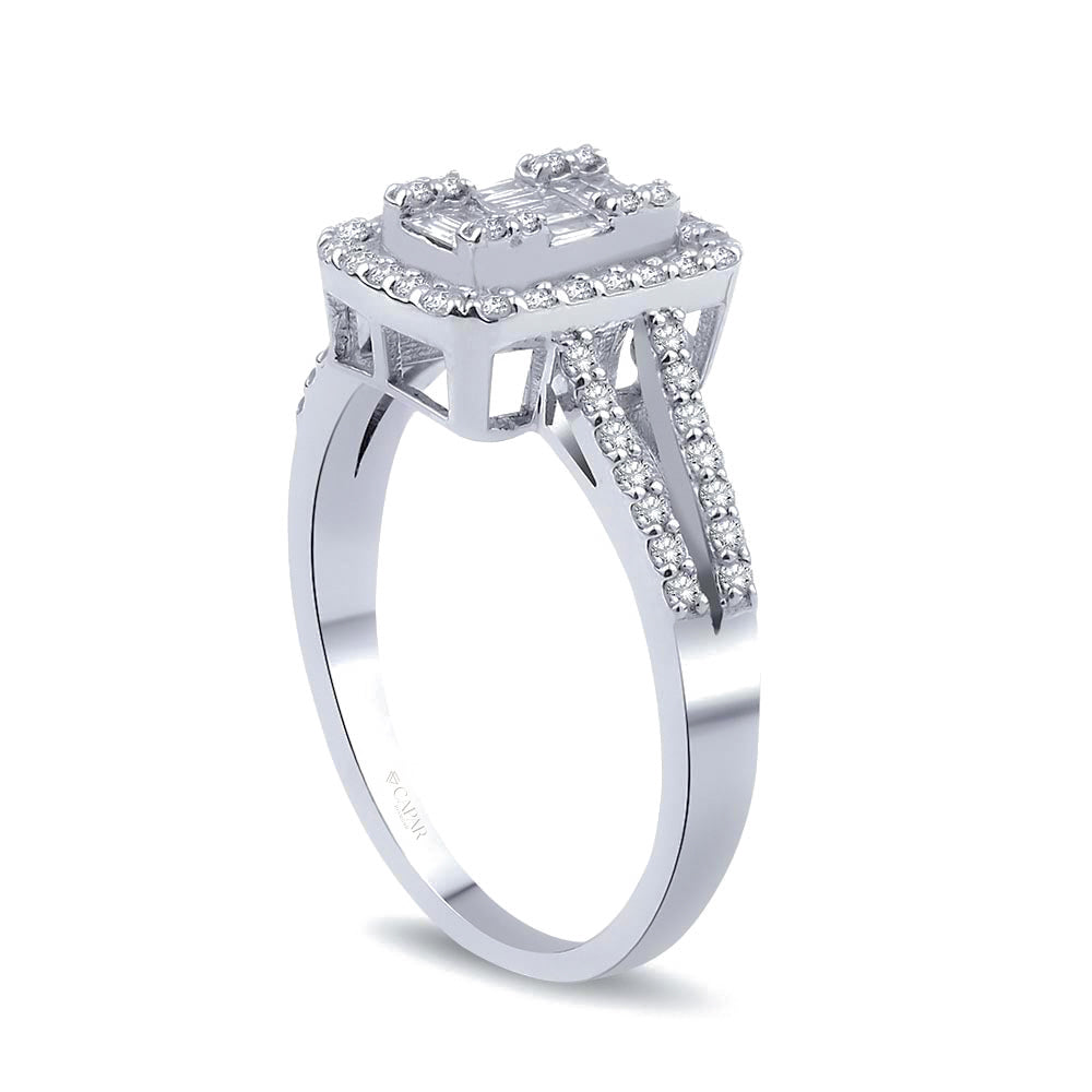 0.55 Karat Baget Pırlanta Yüzük Capar Diamond