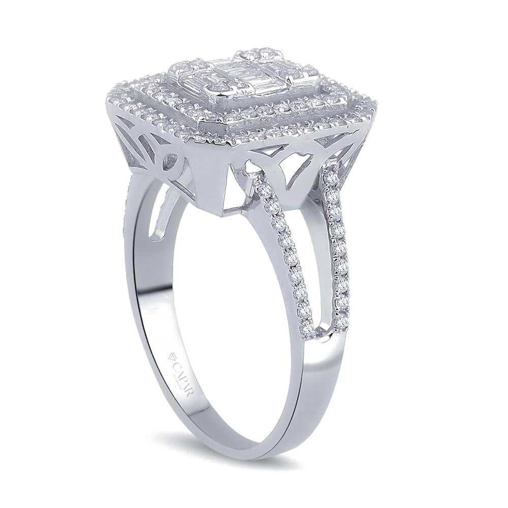 0.70 Karat Baget Pırlanta Yüzük Capar Diamond