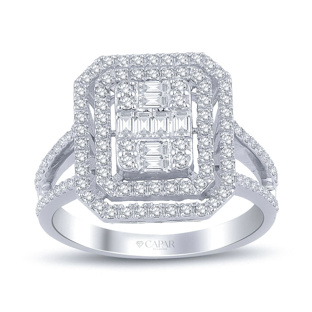 0.70 Karat Baget Pırlanta Yüzük Capar Diamond
