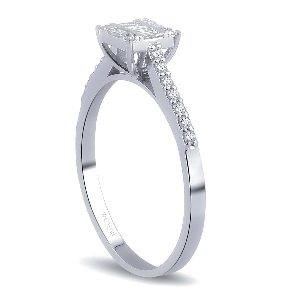 0.25 Karat Baget Pırlanta Yüzük Capar Diamond