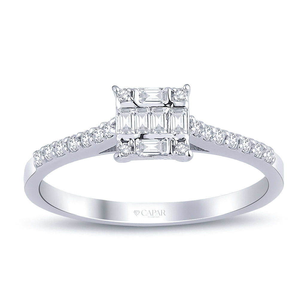 0.25 Karat Baget Pırlanta Yüzük Capar Diamond