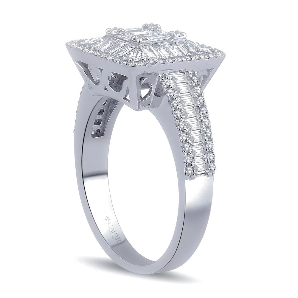 1.70 Karat Baget Pırlanta Yüzük Capar Diamond