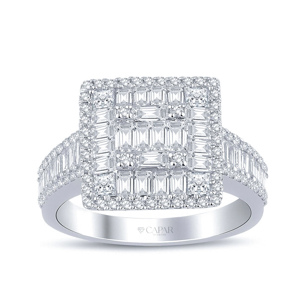 1.70 Karat Baget Pırlanta Yüzük Capar Diamond