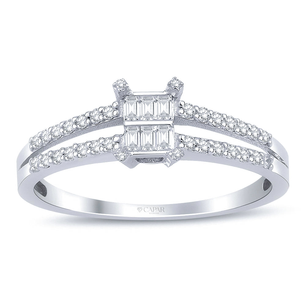 0.40 Karat Baget Pırlanta Yüzük Capar Diamond