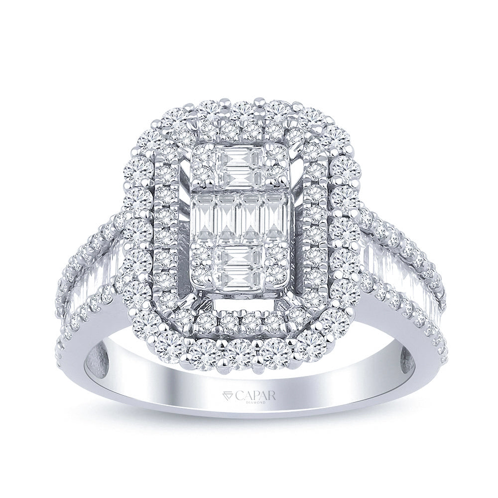 1.60 Karat Baget Pırlanta Yüzük Capar Diamond