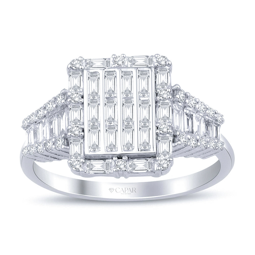 0.75 Karat Baget Pırlanta Yüzük Capar Diamond
