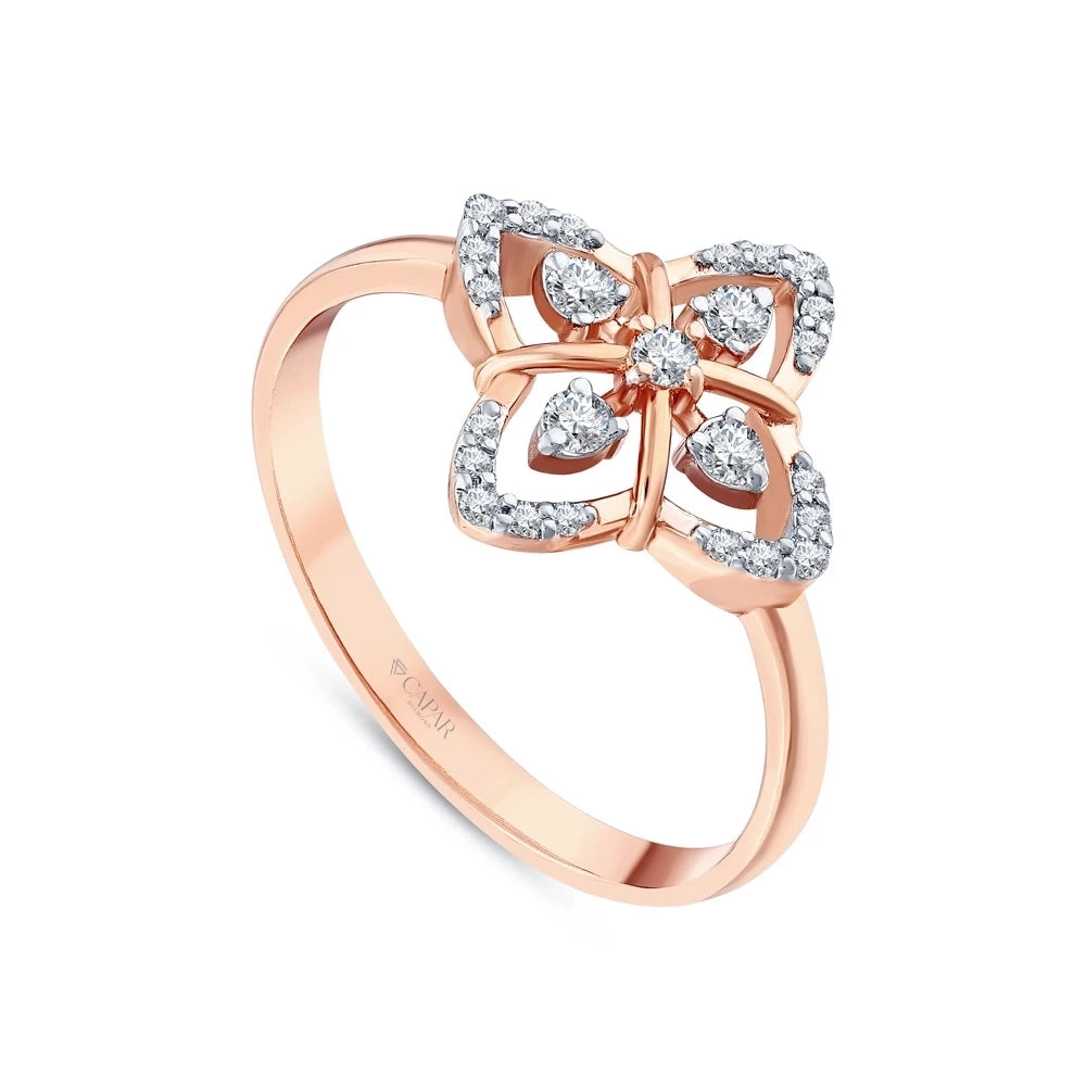 0.18 Karat Pırlanta Tasarım Yüzük Capar Diamond
