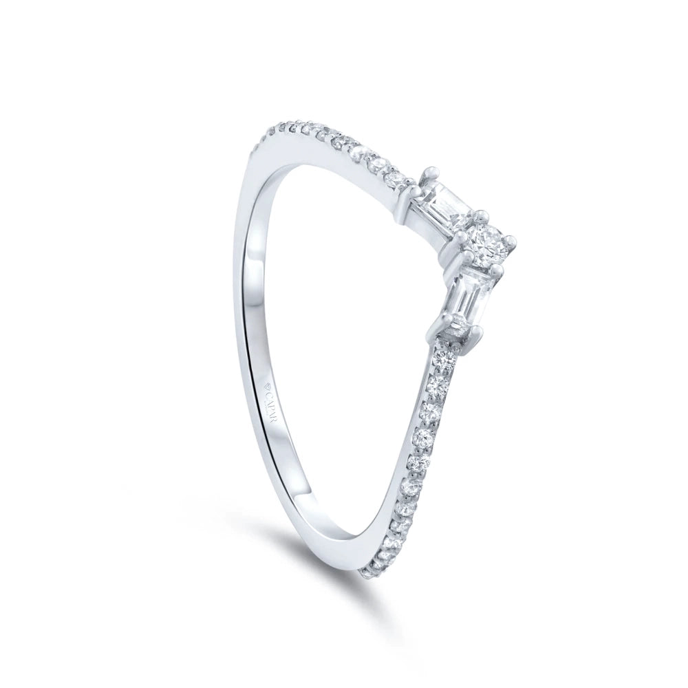 Pırlanta Tasarım Baget Yüzük Capar Diamond