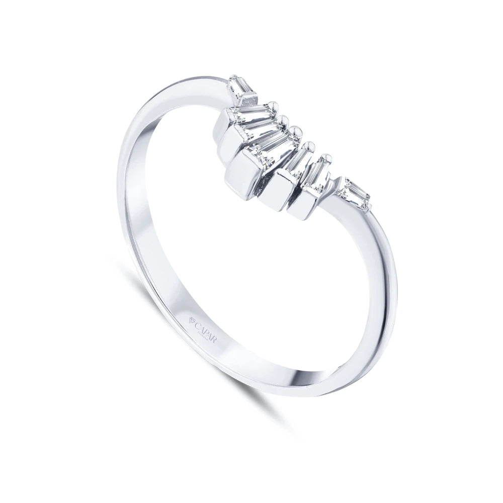 0.14 Karat Baget Pırlanta Yüzük Capar Diamond