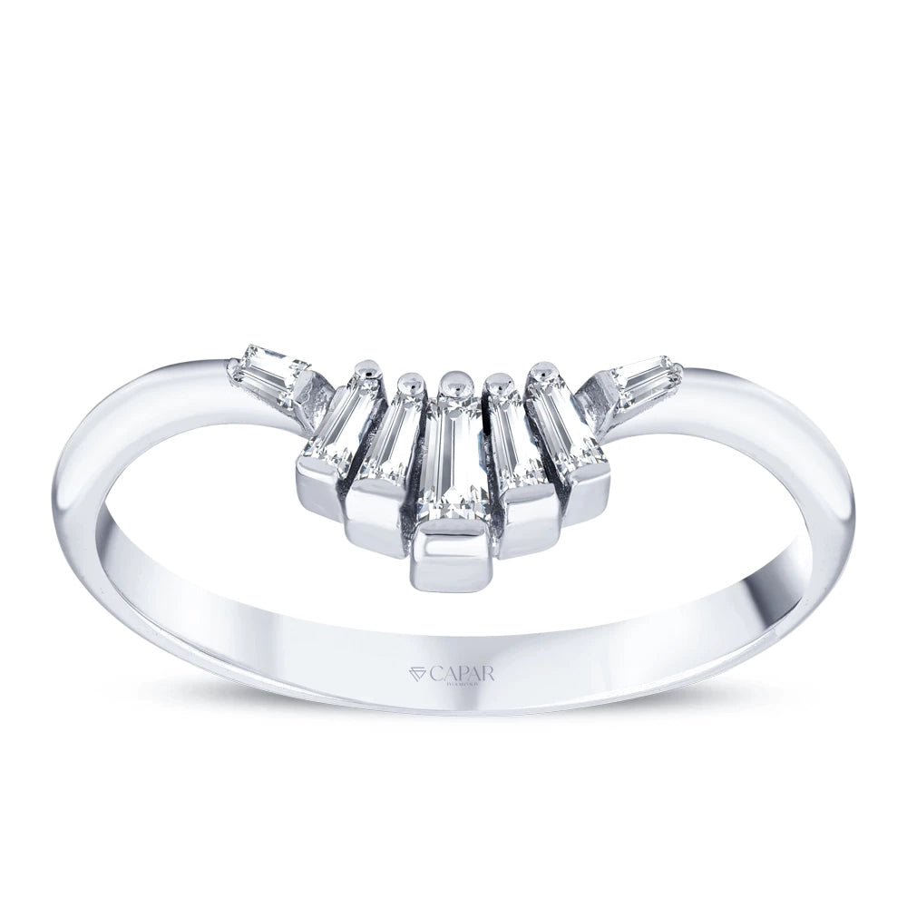 0.14 Karat Baget Pırlanta Yüzük Capar Diamond