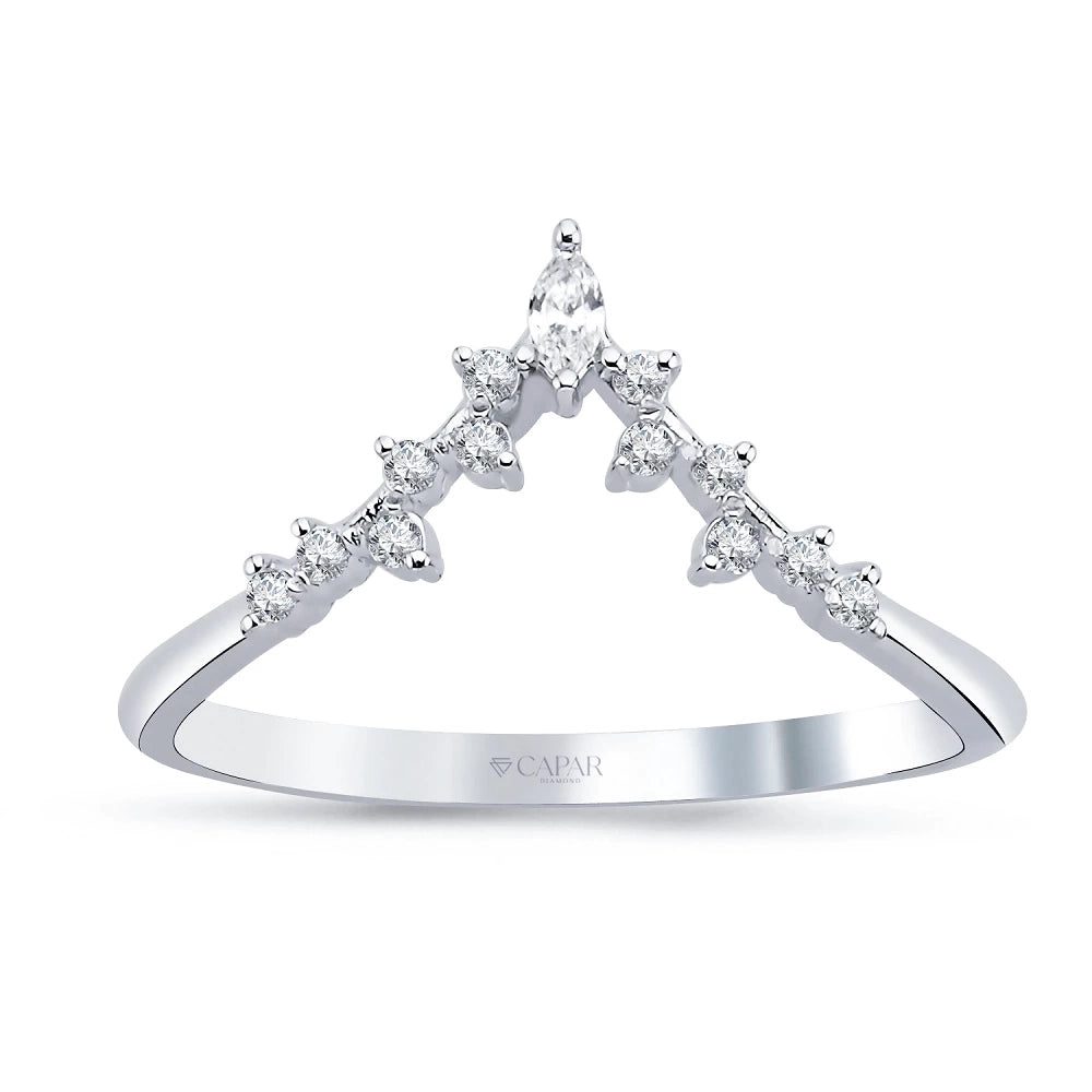 0.13 Karat Pırlanta Tasarım Yüzük Capar Diamond