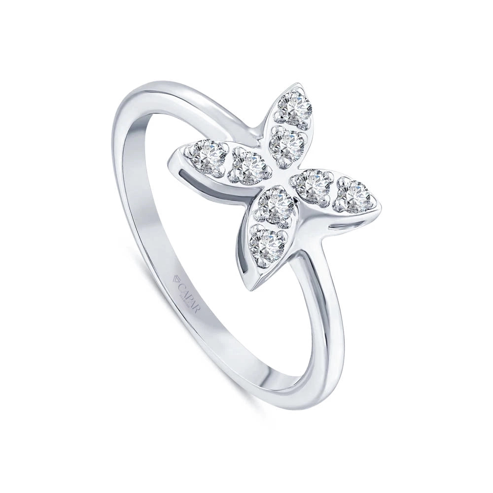 0.21 Karat Pırlanta Kelebek Model Yüzük Capar Diamond