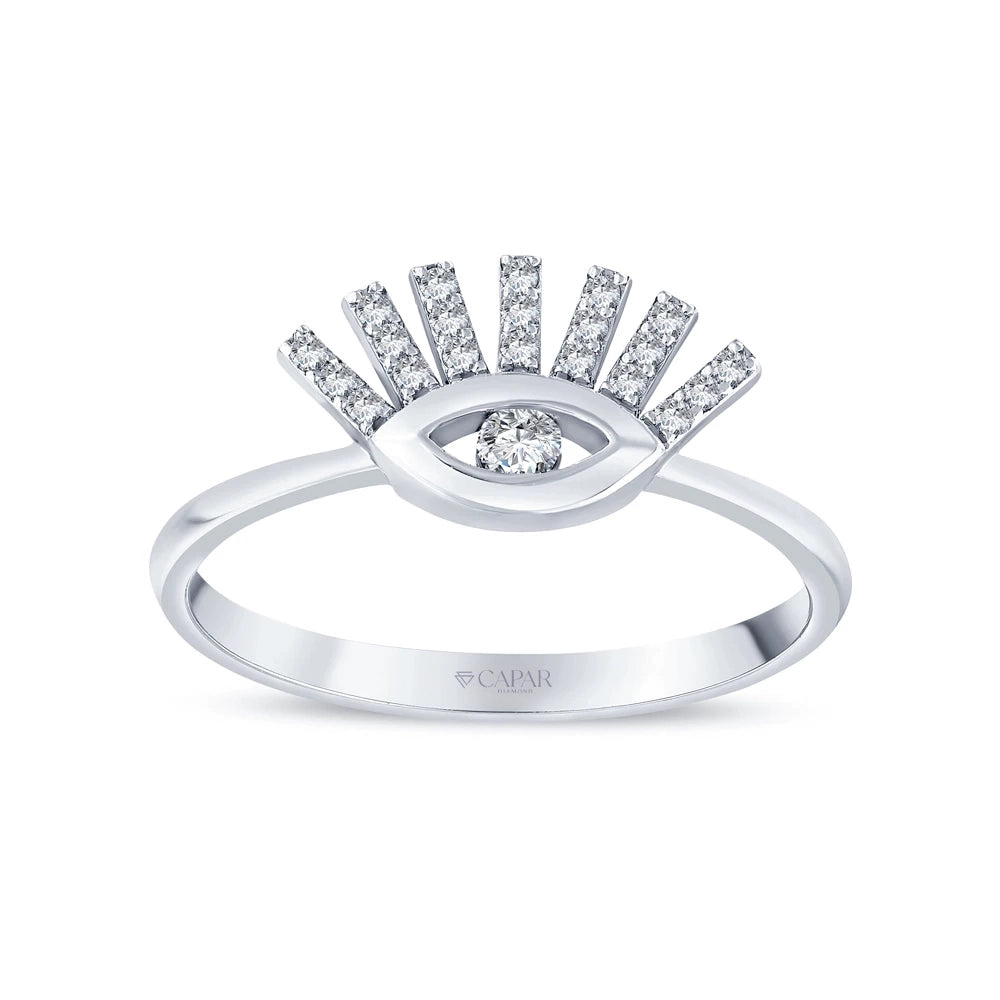 0.15 Karat Pırlanta Göz Yüzük Capar Diamond
