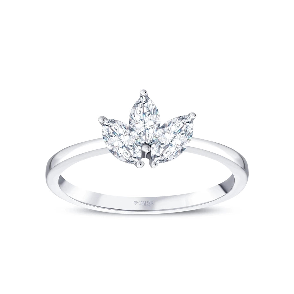 0.62 Karat Markiz Tasarım Pırlanta Yüzük Capar Diamond