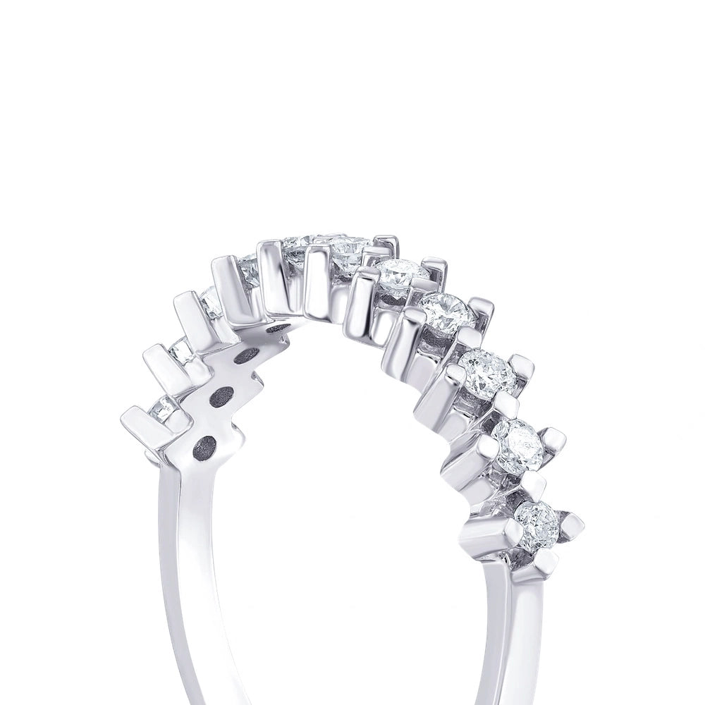 0.90 Karat Pırlanta Yarım Tur Yüzük Capar Diamond