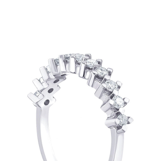 0.90 Karat Pırlanta Yarım Tur Yüzük Capar Diamond
