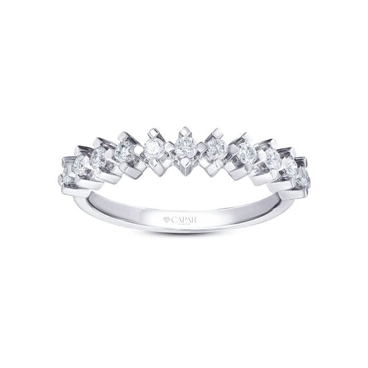 0.90 Karat Pırlanta Yarım Tur Yüzük Capar Diamond