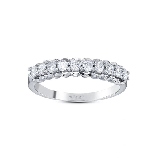 0.80 Karat Pırlanta Yarım Tur Yüzük Capar Diamond
